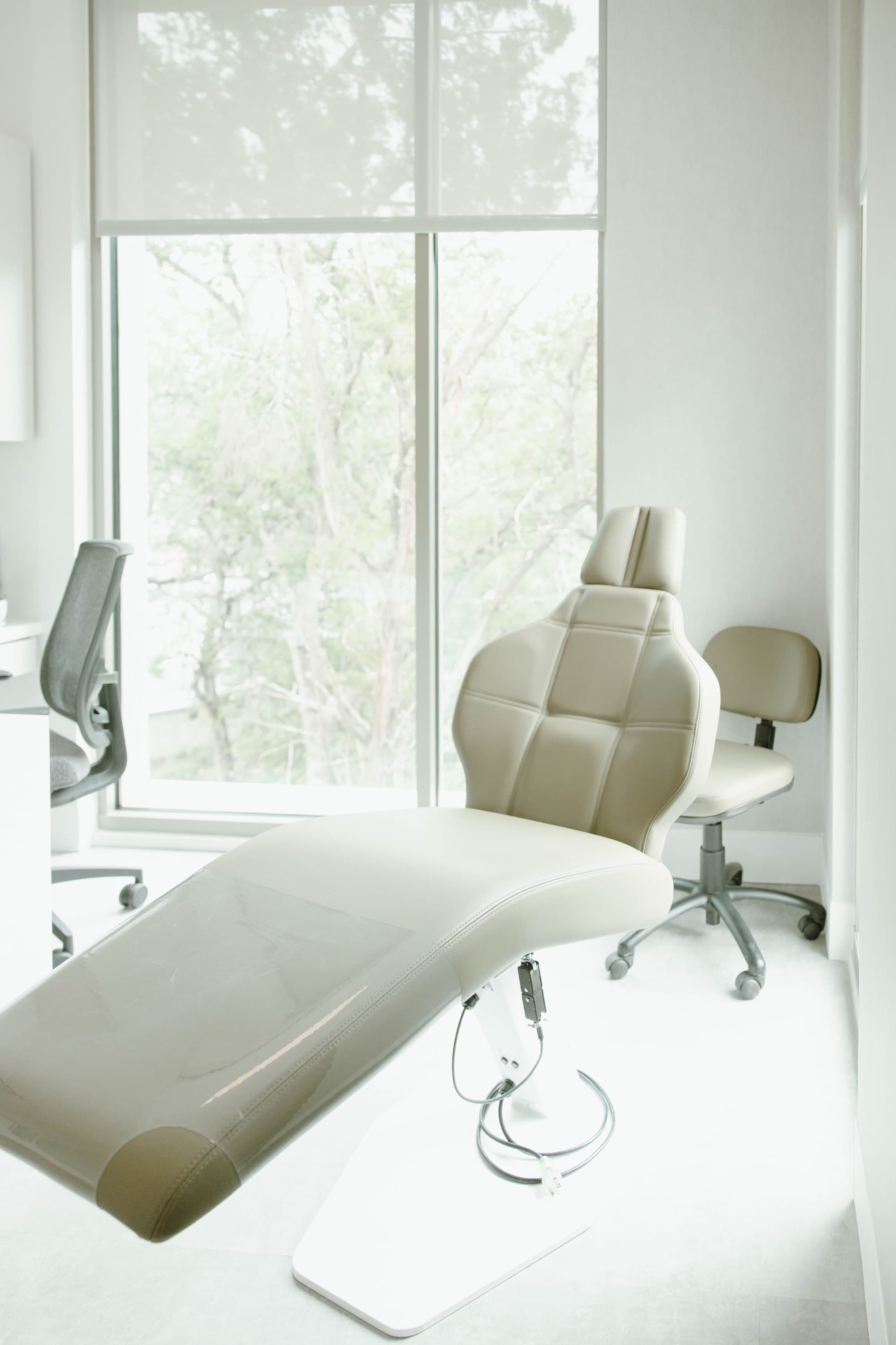Bright treatment room with natural light